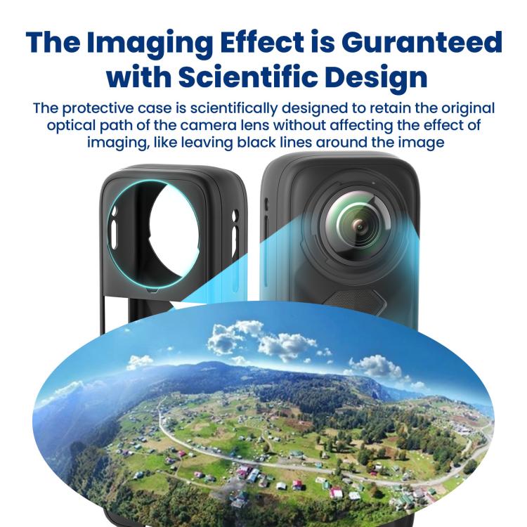 aMagisn Body Case+Lens Cap For Insta360 X5 Action Camera Protective Accessories Gray - free shipping - PMC TechLife - Order now!