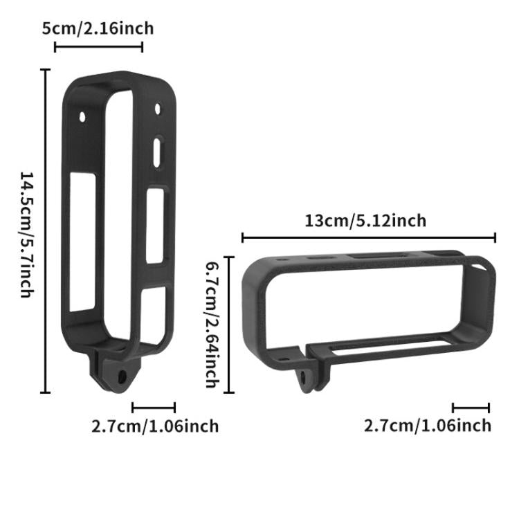 For Insta360 X5 360 Camera CQT Expandable Protective Cage Shockproof Case Vertical Orange - free shipping - PMC TechLife - Order now!