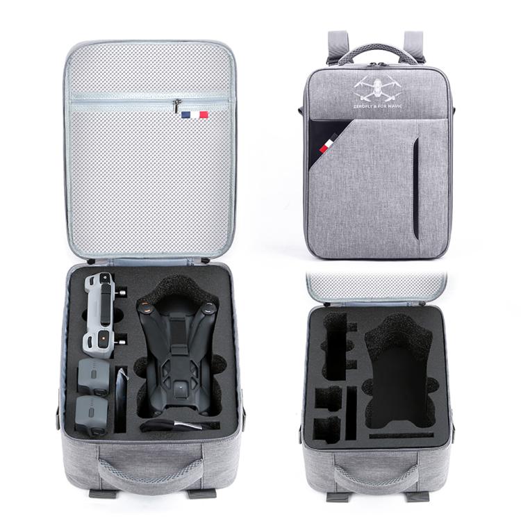 For DJI Mavic 4 Pro / RC 2 Backpack Shoulder Bag EVA Carrying Case(Gray) - free shipping - PMC TechLife - Order now!