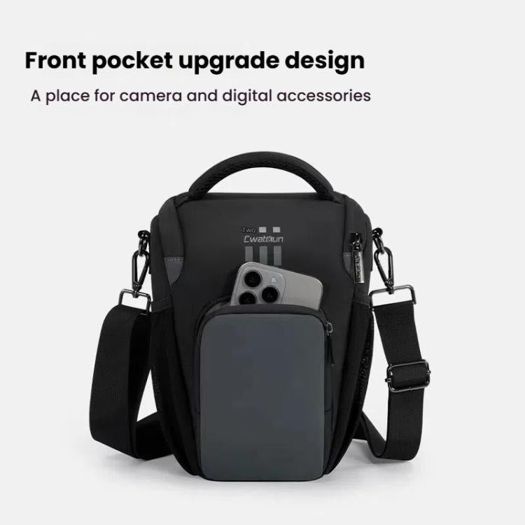 Cwatcun D1 Large Lightweight Portable Leather Film Material Camera Crossbody Bag - free shipping - PMC TechLife - Order now!