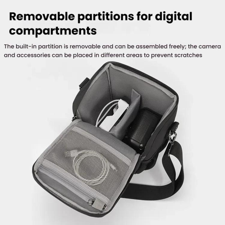 Cwatcun D1 Large Lightweight Portable Leather Film Material Camera Crossbody Bag - free shipping - PMC TechLife - Order now!