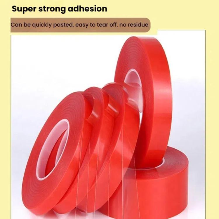 5rolls 0.2mm Thick Acrylic Polyester PET Double Sided Adhesive Tape, 10m/roll, Width: 3mm - free shipping - PMC TechLife - Order now!