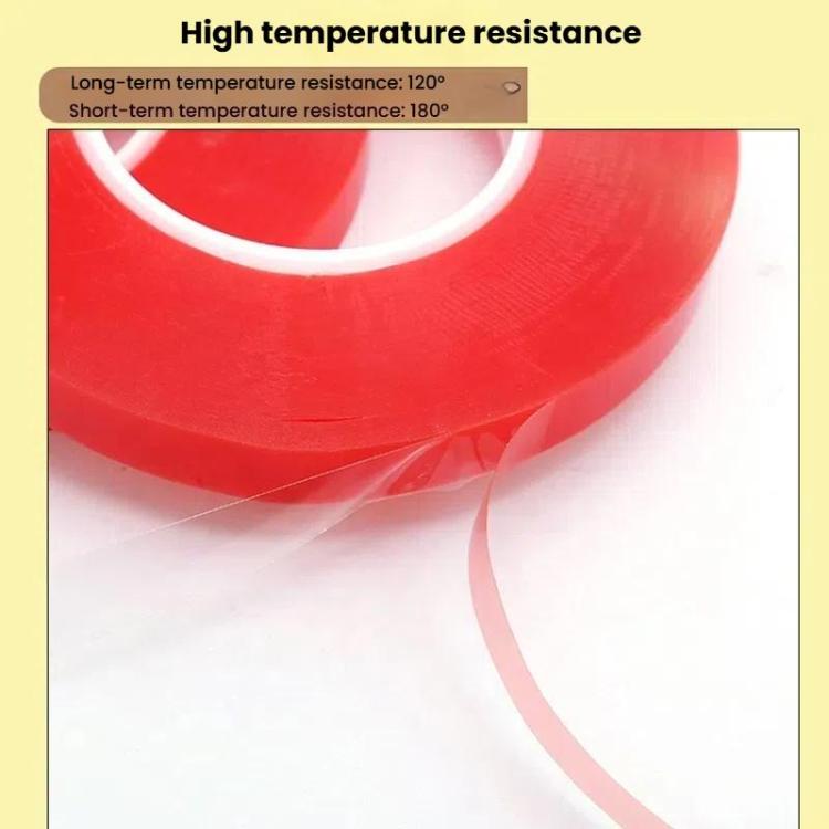 5rolls 0.2mm Thick Acrylic Polyester PET Double Sided Adhesive Tape, 10m/roll, Width: 6mm - free shipping - PMC TechLife - Order now!