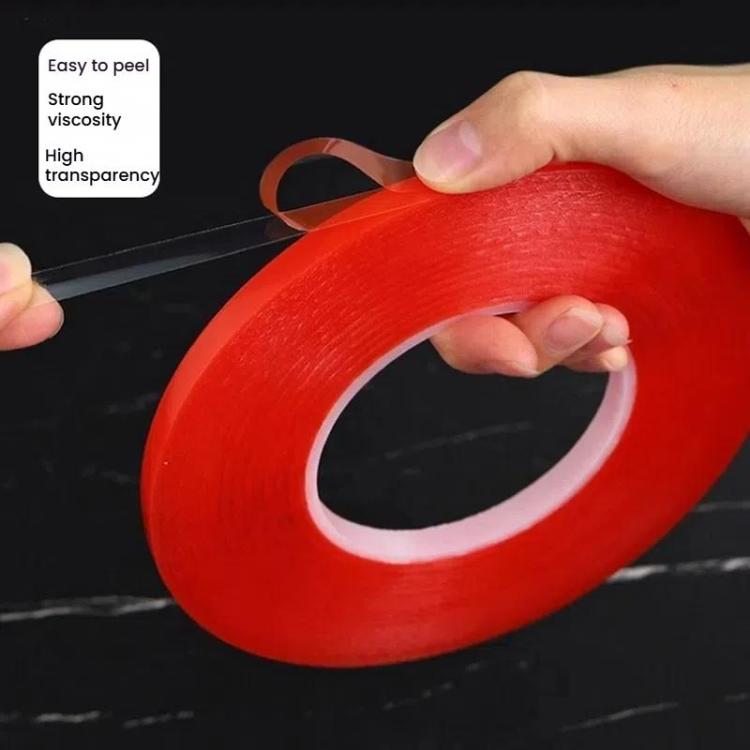 5rolls 0.2mm Thick Acrylic Polyester PET Double Sided Adhesive Tape, 10m/roll, Width: 10mm - free shipping - PMC TechLife - Order now!