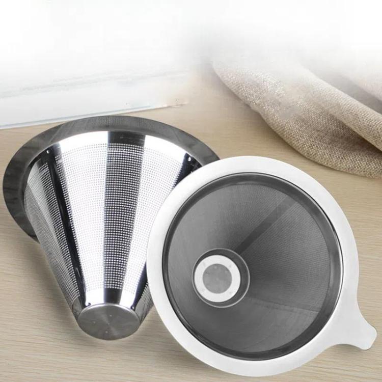 304 Stainless Steel Coffee Filter Reusable Mesh for Pour Over/Drip Coffee Maker, Spec:  2-4 Cups - free shipping - PMC TechLife - Order now!