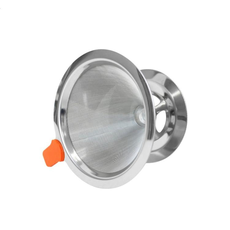 V60 Stainless Steel Coffee Filter with Base for Pour Over Brewing, Spec: 1-4 Cups 600-mesh - free shipping - PMC TechLife - Order now!