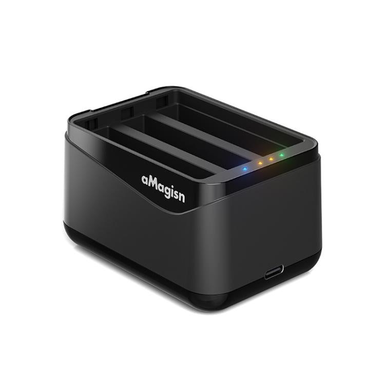 For Insta360 X5 Camera AMagisn Battery Charger Fast Charging Station For 3 Batteries Simultaneously - free shipping - PMC TechLife - Order now!