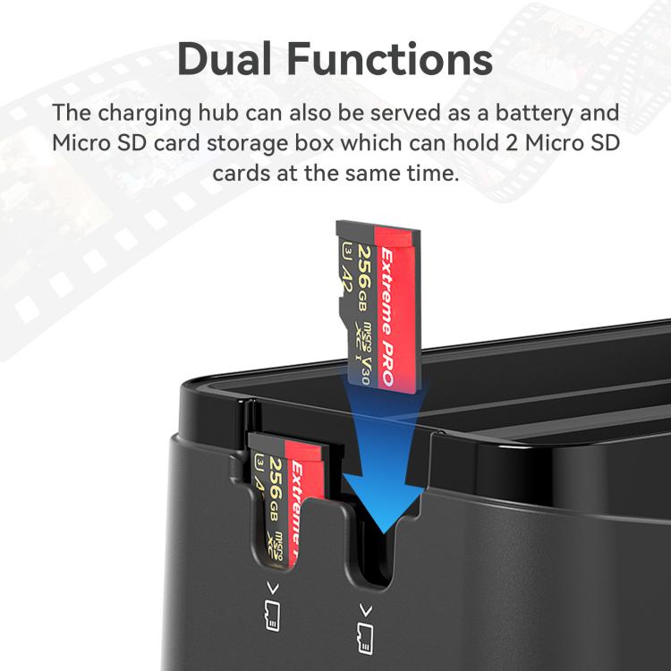 For Insta360 X5 Camera AMagisn Battery Charger Fast Charging Station For 3 Batteries Simultaneously - free shipping - PMC TechLife - Order now!