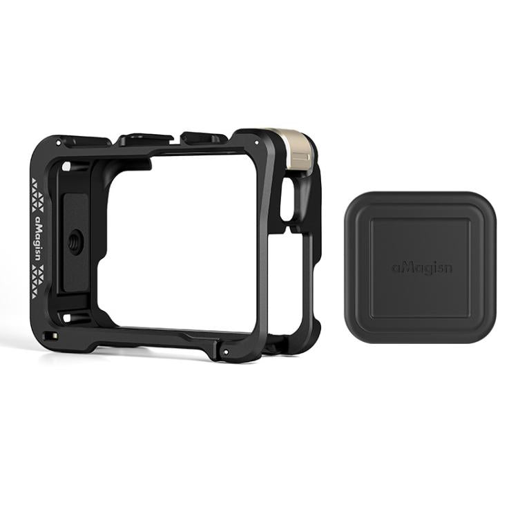For Insta360 Ace Pro 2 / Ace Pro Camera AMagisn Quick Release Metal Cage Horizontal & Vertical Shooting Protective Frame(Black) - free shipping - PMC TechLife - Order now!