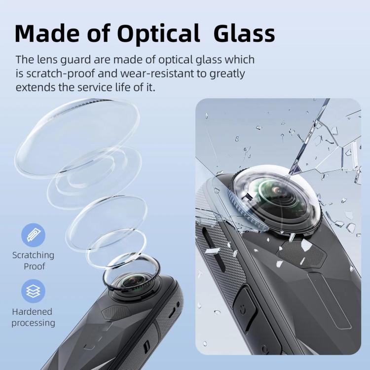 For Insta360 X5 Camera aMagisn Lens Guard Protector Detachable Anti-Scratch Glass Cover Standard Edition - free shipping - PMC TechLife - Order now!