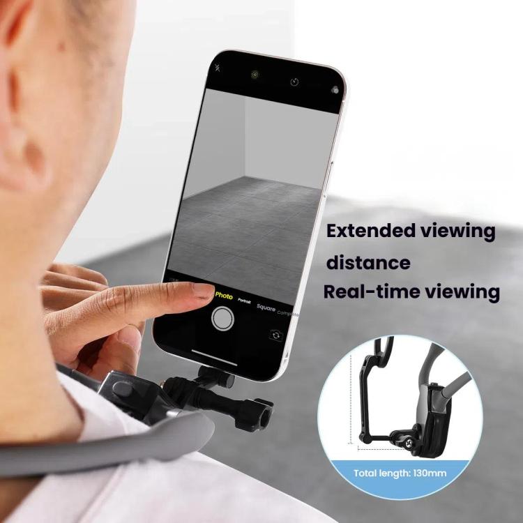 Adjustable Magnetic Neck Mount Phone Holder Quick-Release Chest Strap POV Mount For Sports & Vlogging(Black) - free shipping - PMC TechLife - Order now!