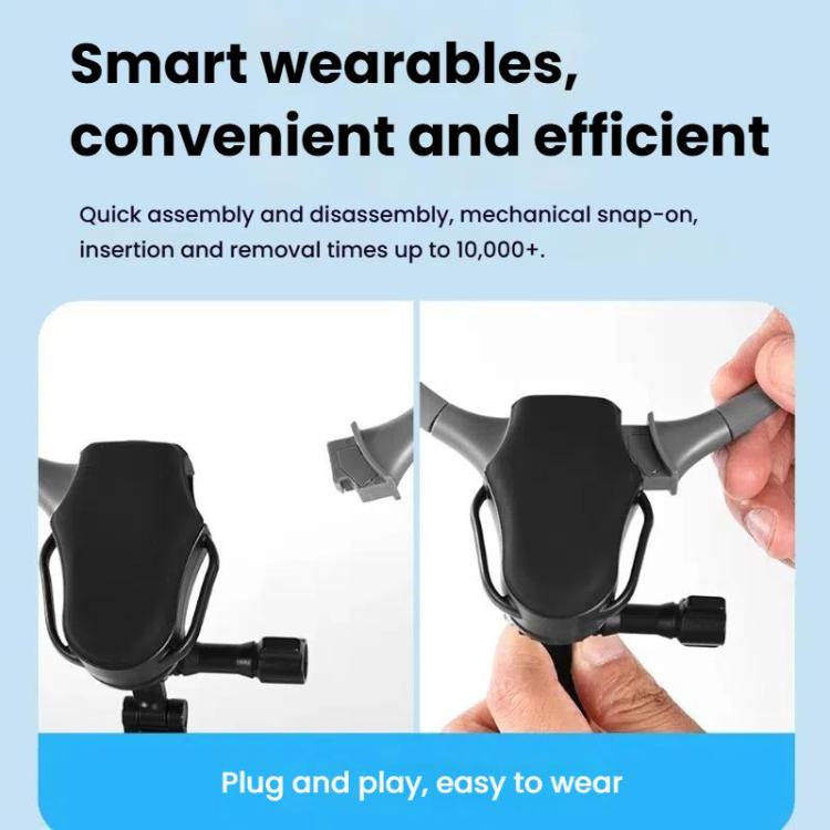 Adjustable Magnetic Neck Mount Phone Holder Quick-Release Chest Strap POV Mount For Sports & Vlogging(Black) - free shipping - PMC TechLife - Order now!