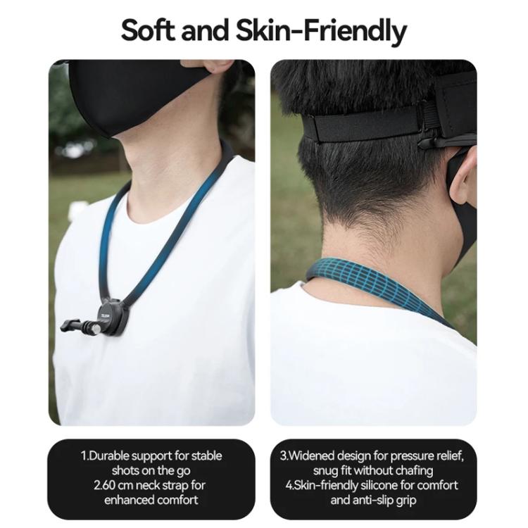 TELESIN Action Camera Neck Holder SE2.0 POV Perspective Bracket With Adjustable Chest Strap(Black) - free shipping - PMC TechLife - Order now!