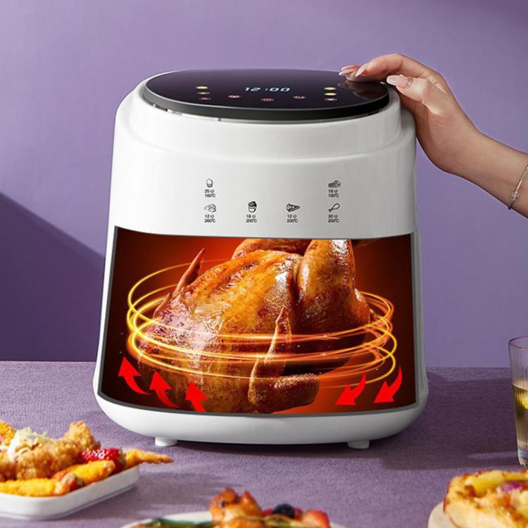 8L Air Fryer Household Multi-Function Large Capacity Oil-Free Electric Fryer, Color: Black UK Plug - free shipping - PMC TechLife - Order now!