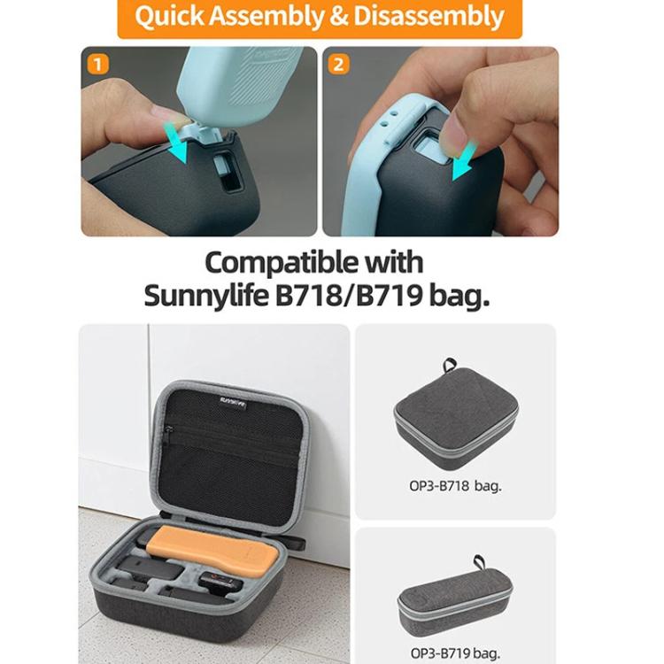 For DJI Osmo Pocket 3 Sunnylife OP3-K990 Protective Cover Body Filter Storage Top Cover Protective Case(Gray) - free shipping - PMC TechLife - Order now!