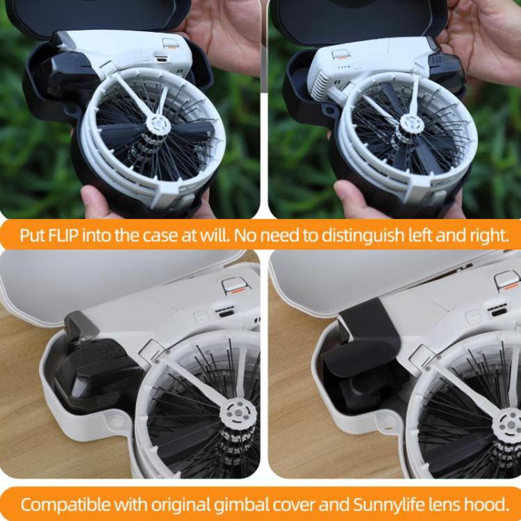 For DJI Flip Sunnylife FP-SN953 Storage Box Shockproof Crossbody Bag(Gray) - free shipping - PMC TechLife - Order now!