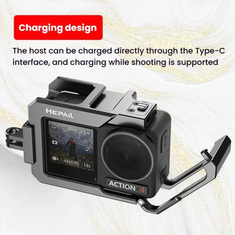 For DJL Action 4 / 3 HEPAIL C-AC4 Metal Rabbit Cage Anti-fall Heat Dissipation Protection Frame - free shipping - PMC TechLife - Order now!