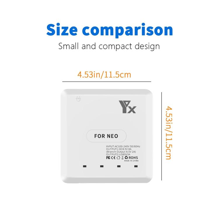 For DJI Neo Drone YX 4-port Battery Charger Charging Hub EU Plug - free shipping - PMC TechLife - Order now!