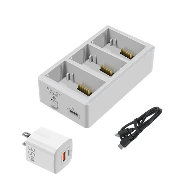 YX 3-Way Battery Charger For DJI Mini 4 Pro/Mini 3/Mini 3 Pro Charging Hub 35W US Plug - free shipping - PMC TechLife - Order now!
