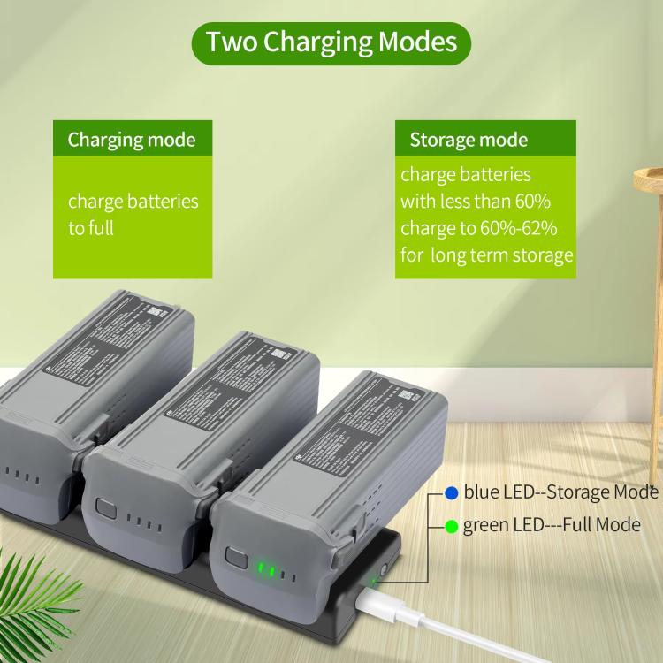 For DJI Air 3/Air 3S Battery Charger YX 3-way Charging Butler Drone Accessories - free shipping - PMC TechLife - Order now!
