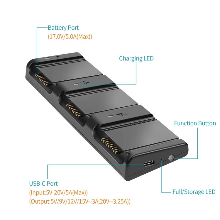 For DJI Air 3/Air 3S Battery Charger YX 3-way Charging Butler Drone Accessories - free shipping - PMC TechLife - Order now!