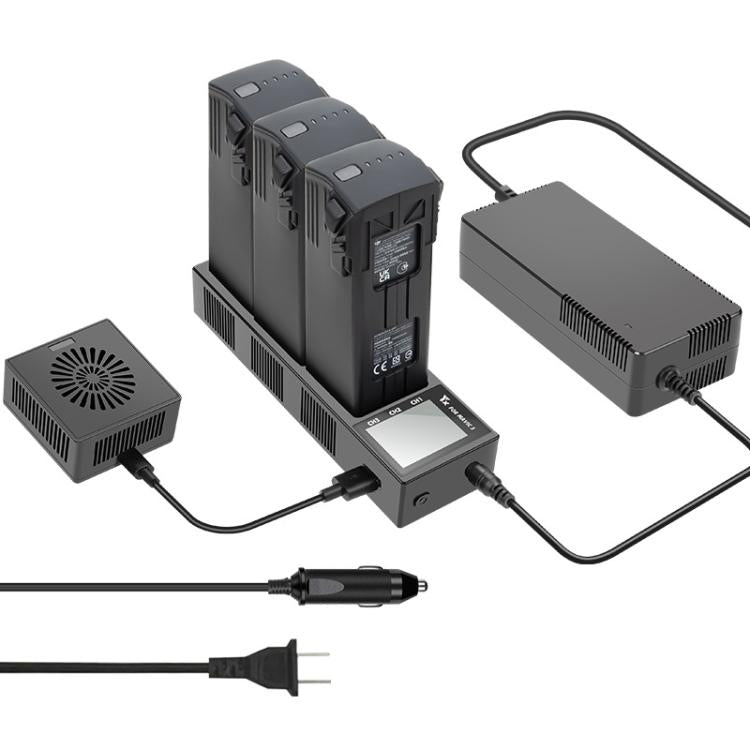 For DJI Mavic 3 YX Battery Charger Discharger Hub 3-in-1 Smart Charging Station With Color Screen US Plug - free shipping - PMC TechLife - Order now!