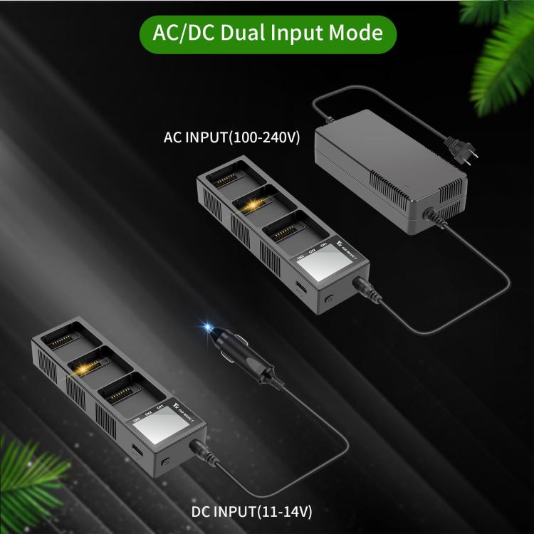 For DJI Mavic 3 YX Battery Charger Discharger Hub 3-in-1 Smart Charging Station With Color Screen US Plug - free shipping - PMC TechLife - Order now!