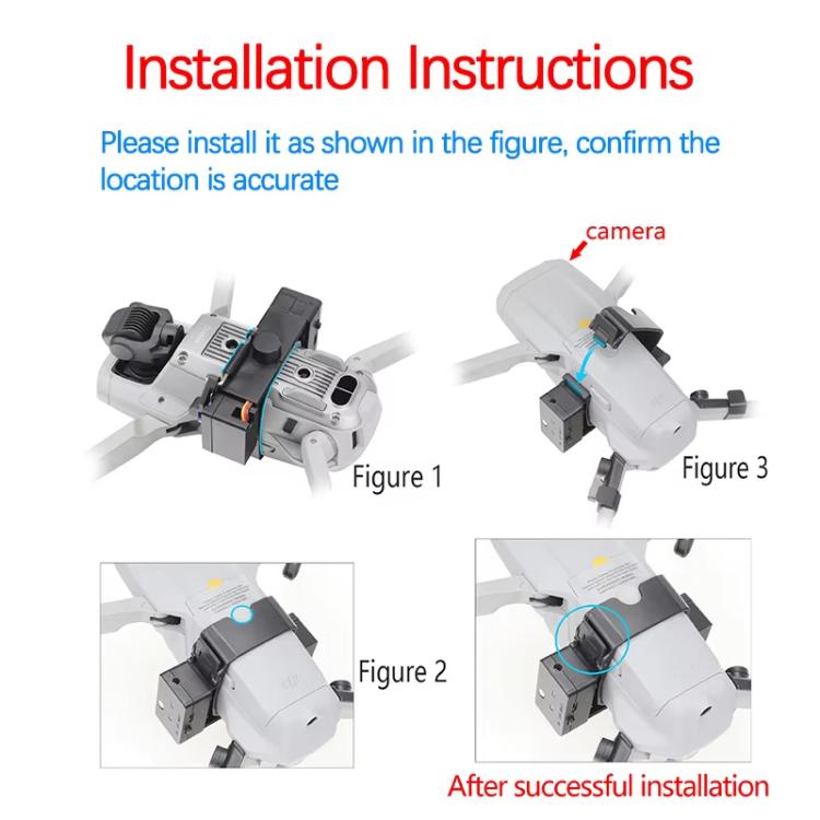 For DJI Mavic Air 2 Drone YX Airdrop System Rechargeable Thrower Load 500g - free shipping - PMC TechLife - Order now!