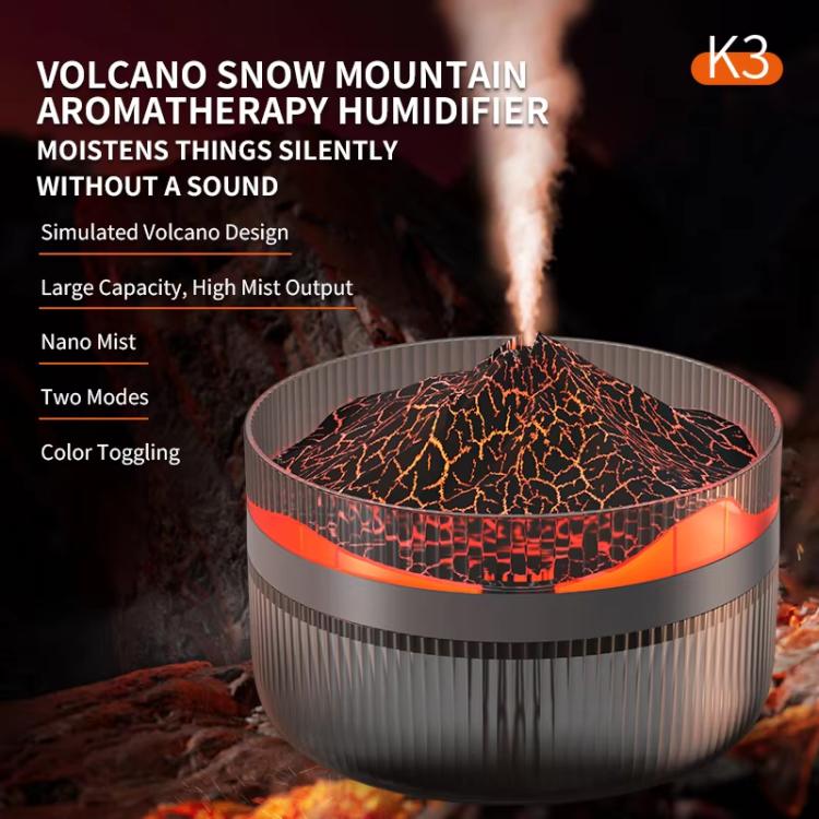 2L Volcanic Essential Oil Diffuser Humidifier Large Capacity Aromatherapy Mist Diffuser Top-Fill Water Tank(White) - free shipping - PMC TechLife - Order now!