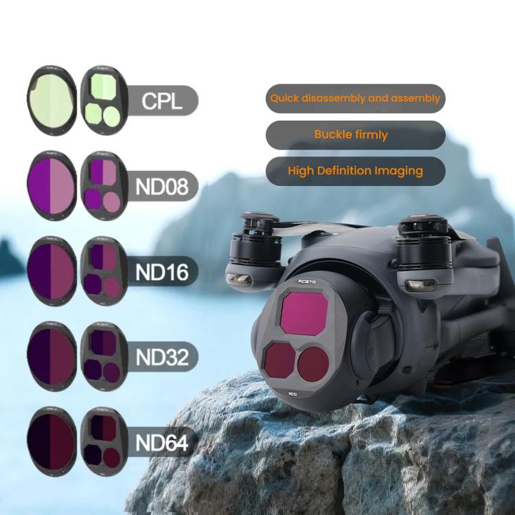 For DJI Mavic 4 Pro RCSTQ Lens Filter, Style: CPL - free shipping - PMC TechLife - Order now!