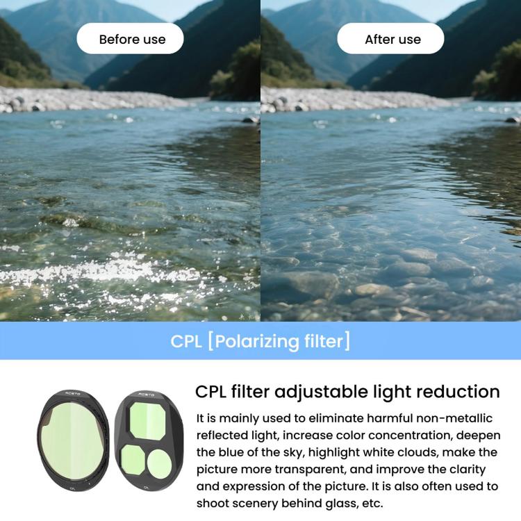 For DJI Mavic 4 Pro RCSTQ Lens Filter, Style: ND8 - free shipping - PMC TechLife - Order now!