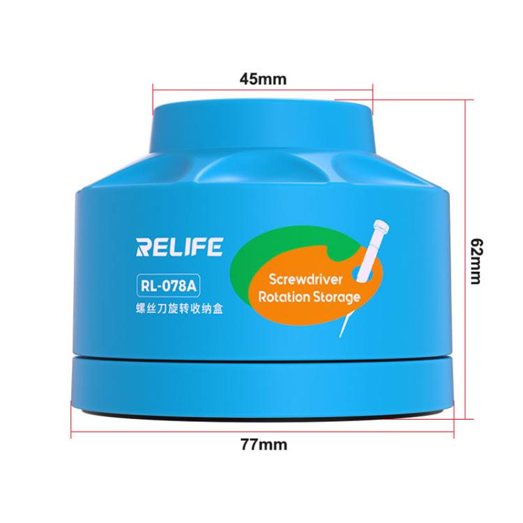 RELIFE RL-078A Screwdriver Rotating Storage Box Mobile Phone Repair Screwdriver Bit Storage Box - free shipping - PMC TechLife - Order now!