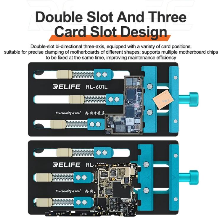 RELIFE RL-601L Mobile Phone Repair Mainboard Multi-Use Card Holder Chip Dual-Axis Fixed Card Slot - free shipping - PMC TechLife - Order now!