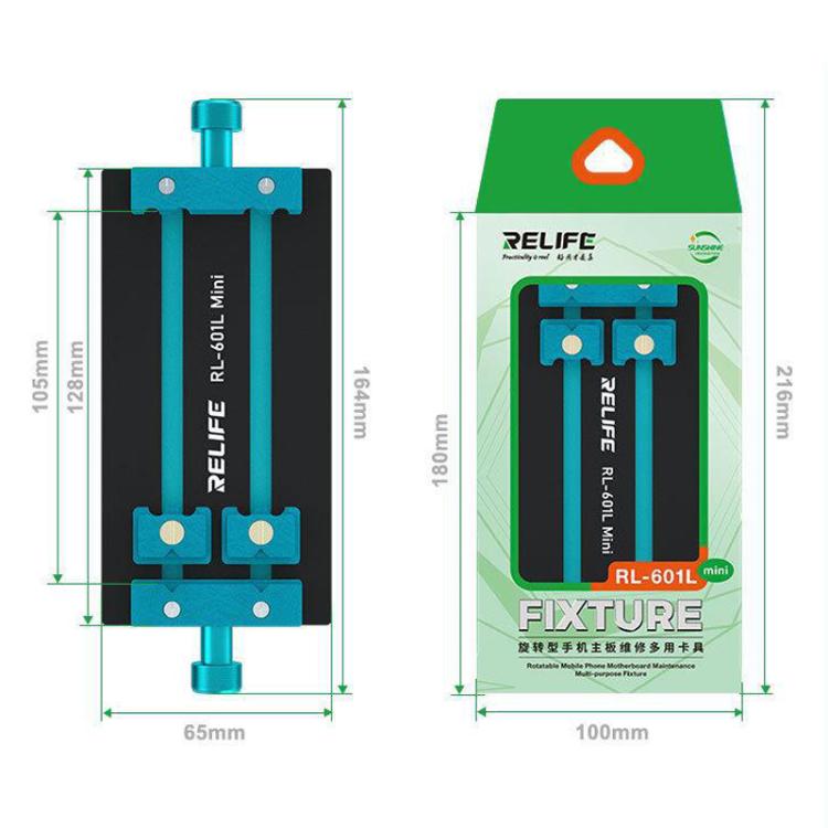 RELIFE RL-601L Mini Rotary Mobile Phone Motherboard Repair Multi-Use Card Holder High Temperature Resistant Fixed Card Slot - free shipping - PMC TechLife - Order now!