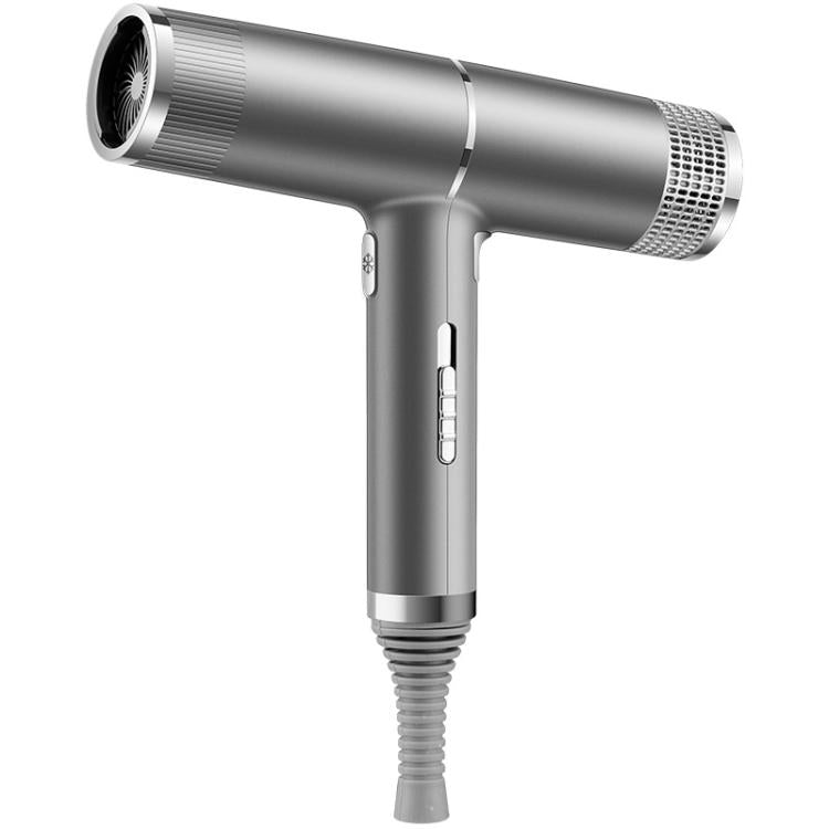 T-Shaped Hair Dryer with Smart Inverter Technology High-Power Blow Dryer for Home & Salon Use EU Plug(Gray) - free shipping - PMC TechLife - Order now!