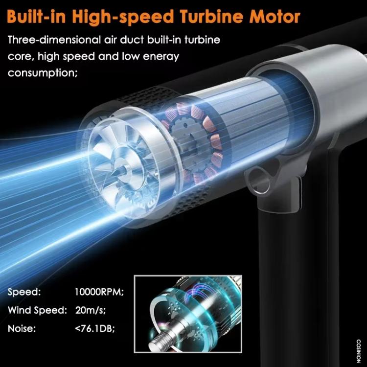 T-Shaped Hair Dryer with Smart Inverter Technology High-Power Blow Dryer for Home & Salon Use EU Plug(Black) - free shipping - PMC TechLife - Order now!