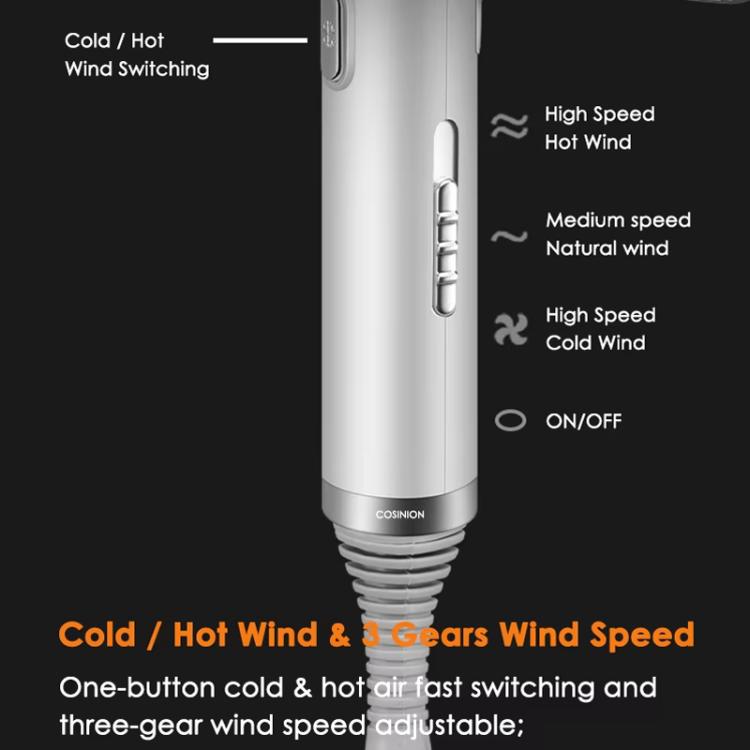 T-Shaped Hair Dryer with Smart Inverter Technology High-Power Blow Dryer for Home & Salon Use EU Plug(Black) - free shipping - PMC TechLife - Order now!