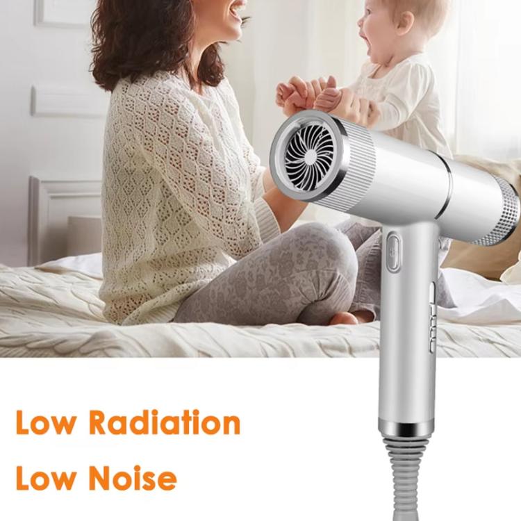 T-Shaped Hair Dryer with Smart Inverter Technology High-Power Blow Dryer for Home & Salon Use EU Plug With 3 Nozzles(White) - free shipping - PMC TechLife - Order now!