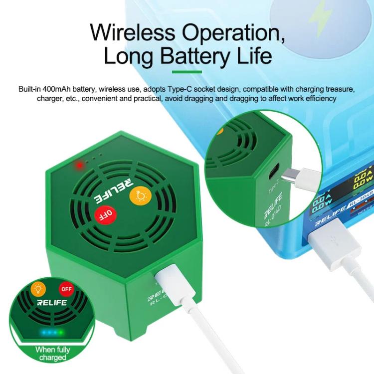 RELIFE RL014D Smart UV Curing Lamp LED Ultraviolet Mobile Phone Repair Shadowless Glue Green Oil Quick-drying Oil Curing Lamp - free shipping - PMC TechLife - Order now!