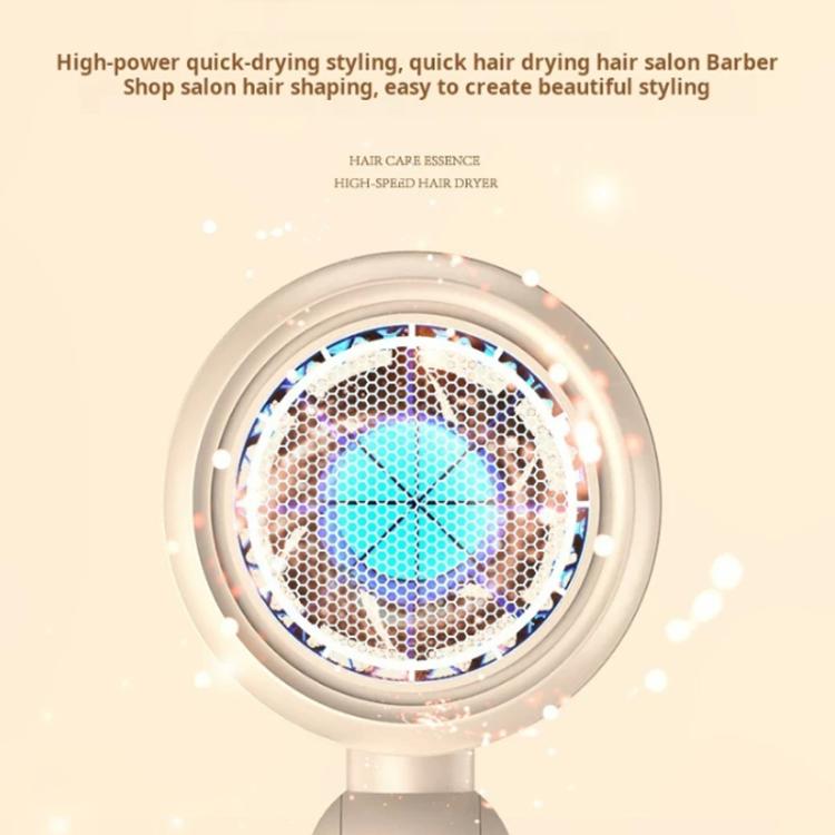 800-1200W High-Speed Hair Dryer with Blue Light Care Foldable & Portable for Travel EU Plug(Khaki) - free shipping - PMC TechLife - Order now!