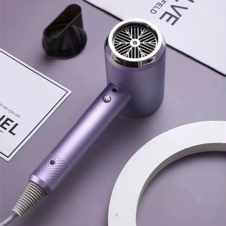 High-Speed Hair Dryer Salon & Home Blow Dryer with Blue Light Ionic Technology UK Plug(Gradient Purple) - free shipping - PMC TechLife - Order now!