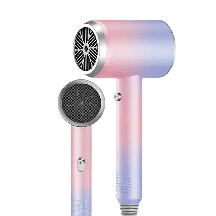 High-Speed Hair Dryer Salon & Home Blow Dryer with Blue Light Ionic Technology EU Plug(Gradient Pink) - free shipping - PMC TechLife - Order now!