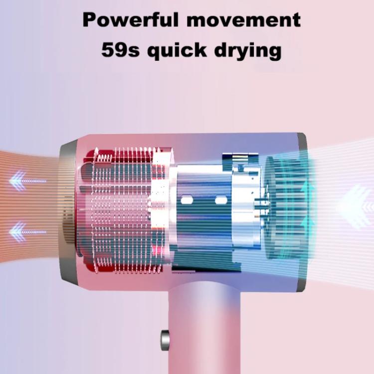 High-Speed Hair Dryer Salon & Home Blow Dryer with Blue Light Ionic Technology US Plug(Starry Sky Gray) - free shipping - PMC TechLife - Order now!