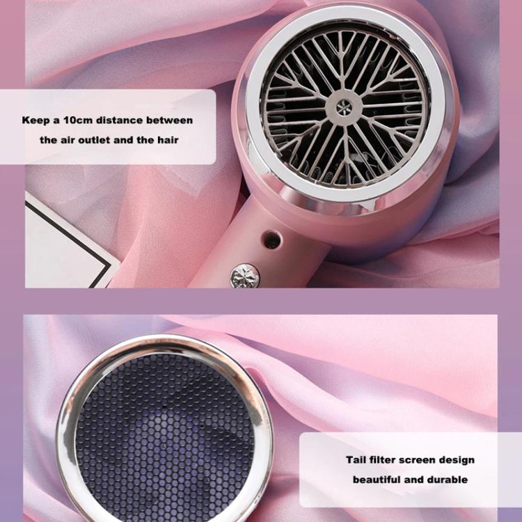 High-Speed Hair Dryer Salon & Home Blow Dryer with Blue Light Ionic Technology UK Plug(Gradient Purple) - free shipping - PMC TechLife - Order now!