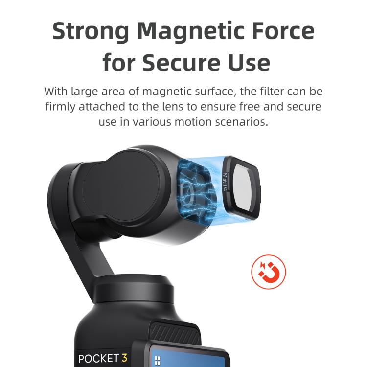 For DJI Osmo Pocket 3 aMagisn Adjustable Magnetic Filter Camera Lens Filters ND1000 - free shipping - PMC TechLife - Order now!