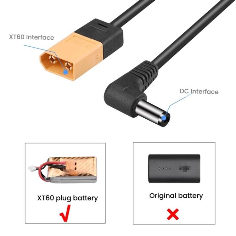For DJI FPV Goggles V2 XT60 to DC Power Cable Stable Power Supply Connector - free shipping - PMC TechLife - Order now!