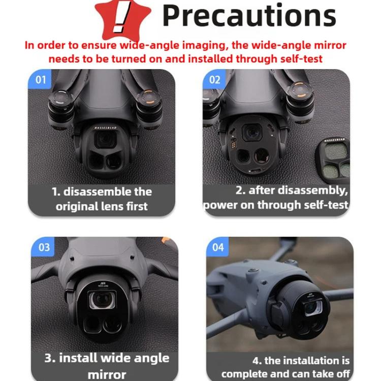 For DJI Mavic 4 Pro JSR Wide Angle Lens Aerial Lens Accessories, Style: WIDE+CPL+GND16+GND32 - free shipping - PMC TechLife - Order now!