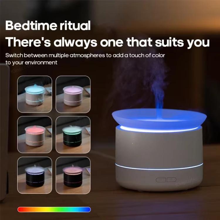200ml Sea of Clouds Aroma Diffuser Essential Oil Humidifier with 7-Color Mood Lights USB-Powered, Color: Black - free shipping - PMC TechLife - Order now!