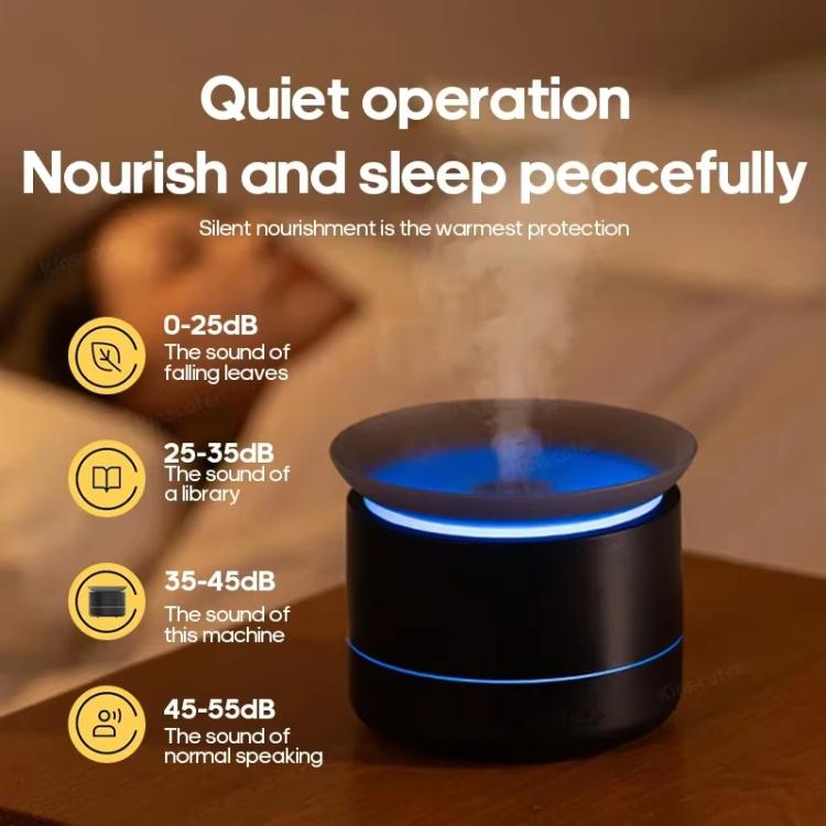 200ml Sea of Clouds Aroma Diffuser Essential Oil Humidifier with 7-Color Mood Lights USB-Powered, Color: Lava Black - free shipping - PMC TechLife - Order now!
