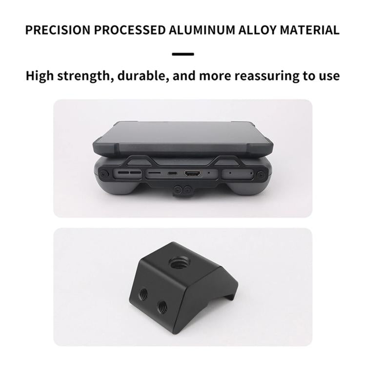For DJI RC Pro 2 Aluminum Alloy 1/4-inch Tripod Adapter Mounting Bracket(Black) - free shipping - PMC TechLife - Order now!